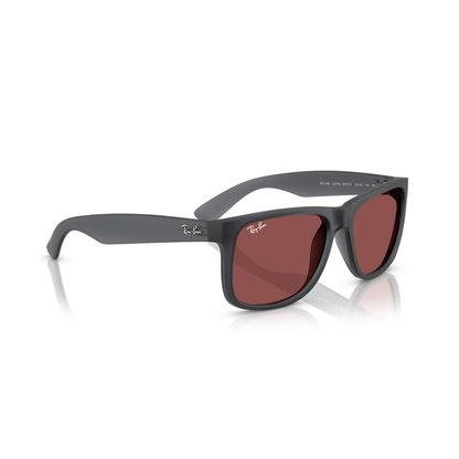 Lentes De Sol Ray-Ban RB4165 Justin Opal Burdeos/Gris
