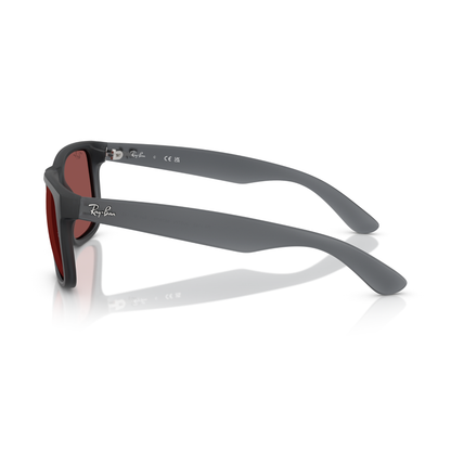 Lentes De Sol Ray-Ban RB4165 Justin Opal Burdeos/Gris