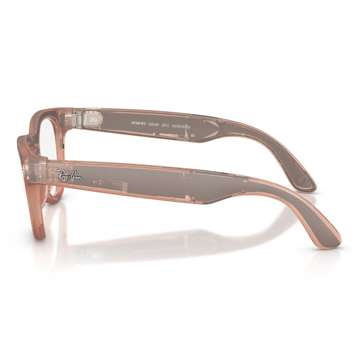 Lentes De Sol Ray-Ban Meta 0RW4013 Headliner Transitions Gris/Durazno
