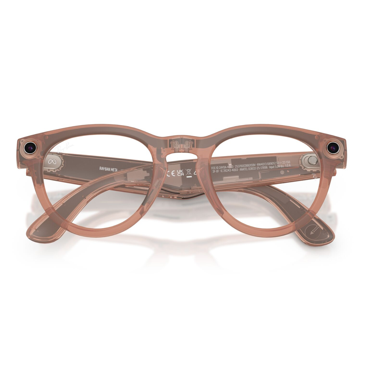 Lentes De Sol Ray-Ban Meta 0RW4013 Headliner Transitions Gris/Durazno