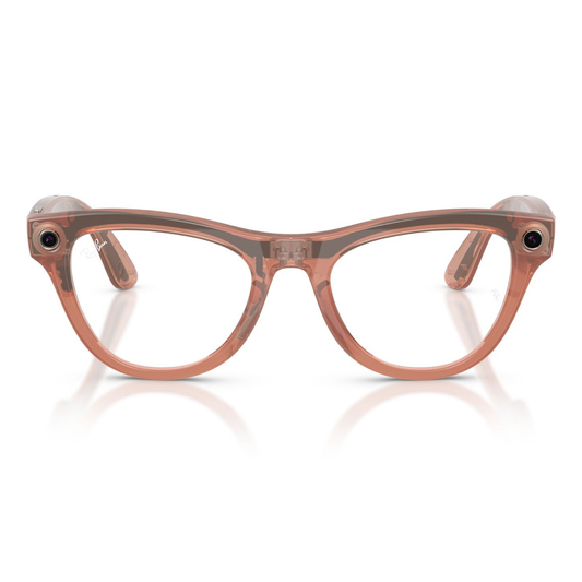 Lentes De Sol Ray-Ban Meta 0RW4014 Skyler Transitions Café/Durazno