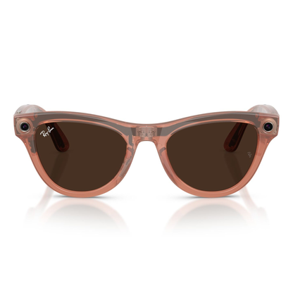 Lentes De Sol Ray-Ban Meta 0RW4014 Skyler Transitions Café/Durazno