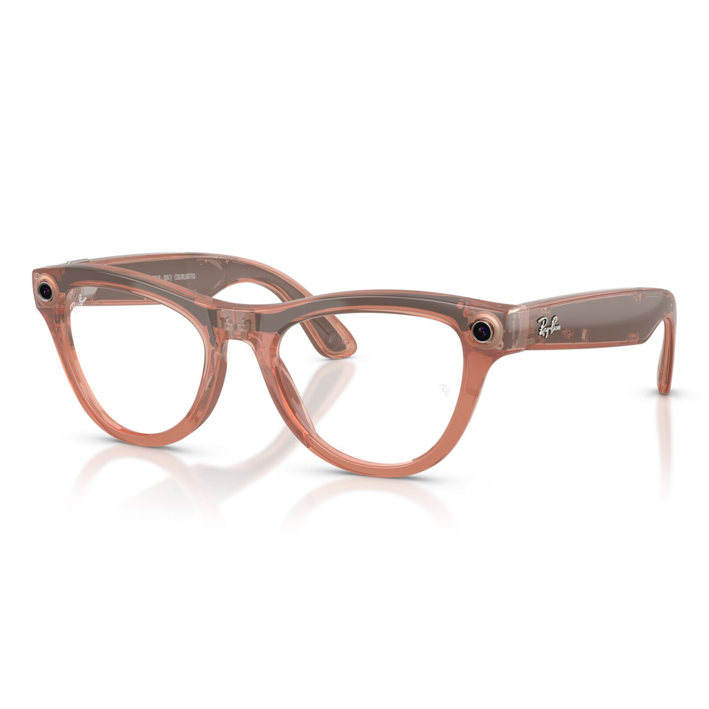 Lentes De Sol Ray-Ban Meta 0RW4014 Skyler Transitions Café/Durazno