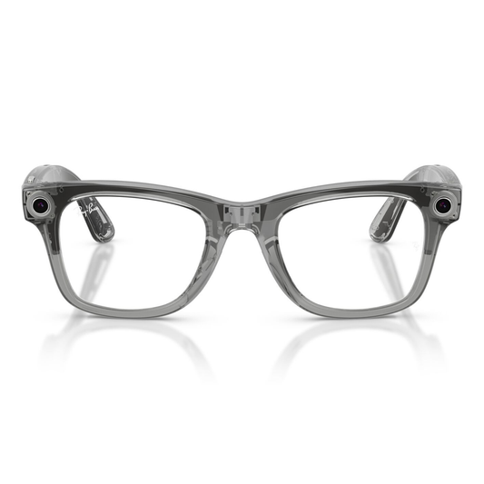 Lentes De Sol Ray-Ban Meta 0RW4012 Wayfarer Transitions Azul/Gris
