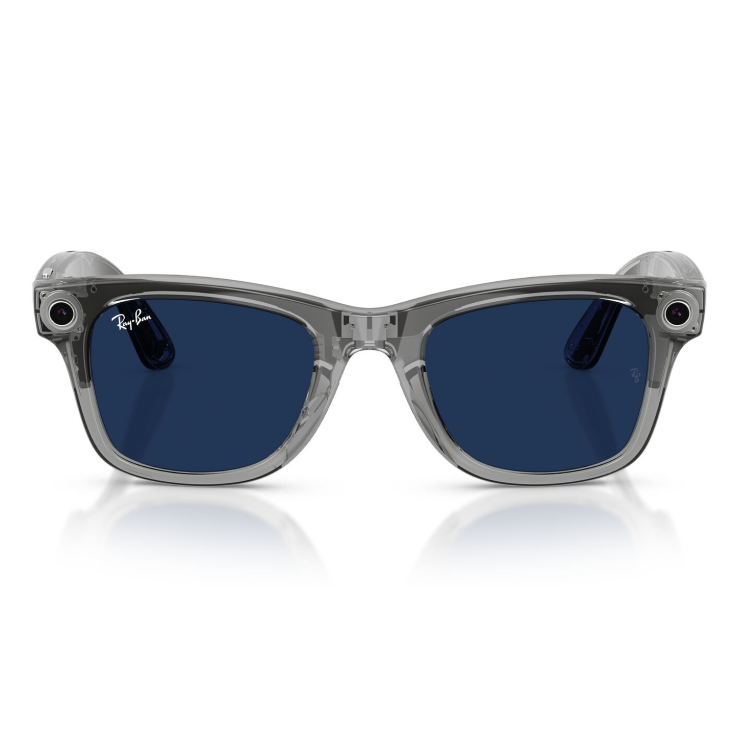 Lentes De Sol Ray-Ban Meta 0RW4012 Wayfarer Transitions Large Azul/Gris