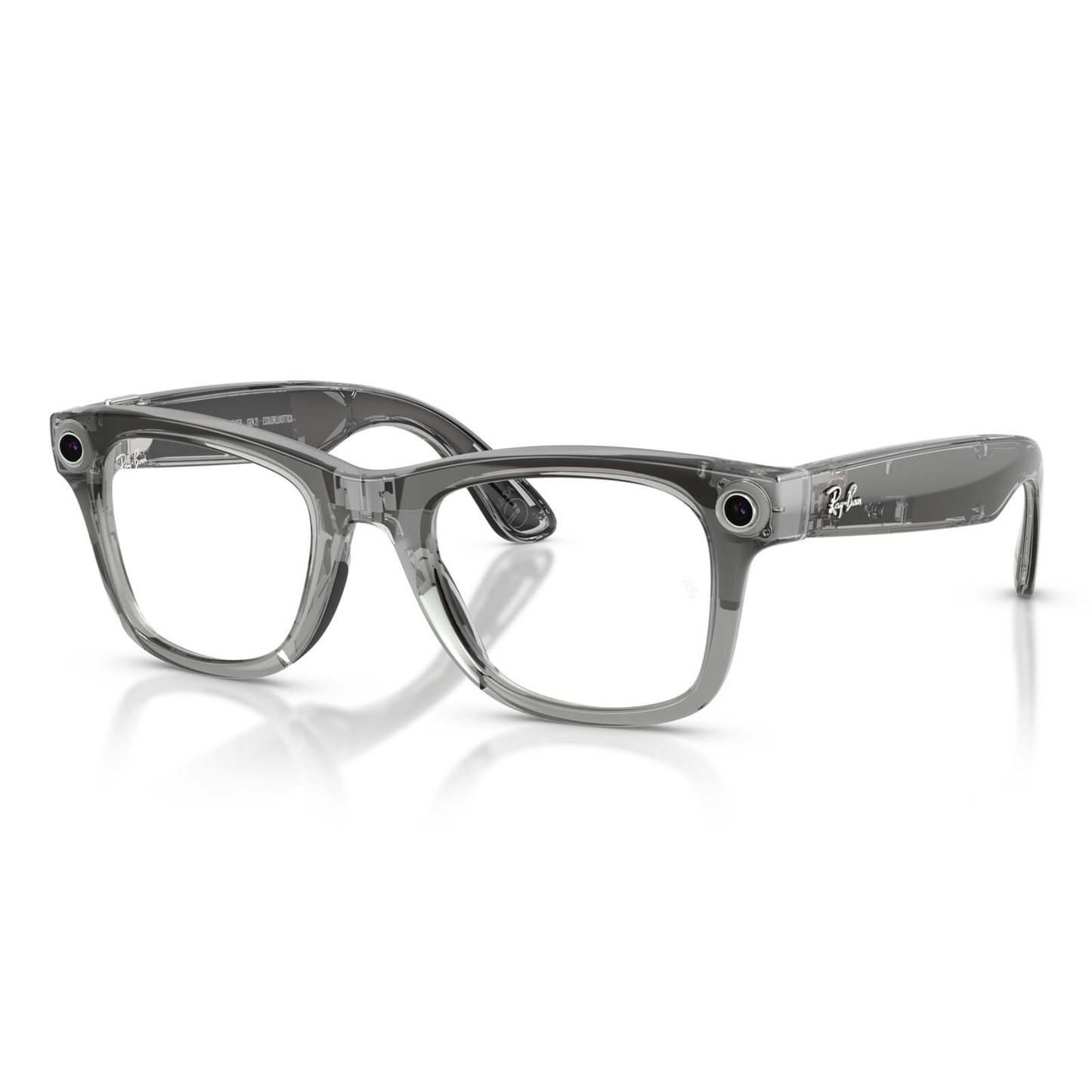 Lentes De Sol Ray-Ban Meta 0RW4012 Wayfarer Transitions Azul/Gris