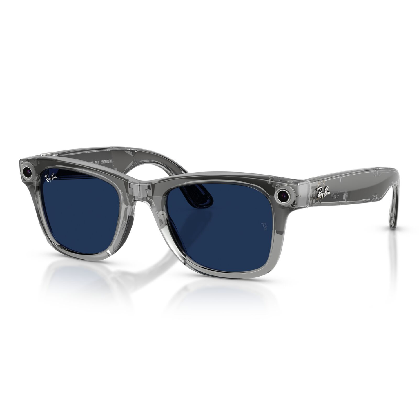 Lentes De Sol Ray-Ban Meta 0RW4012 Wayfarer Transitions Azul/Gris