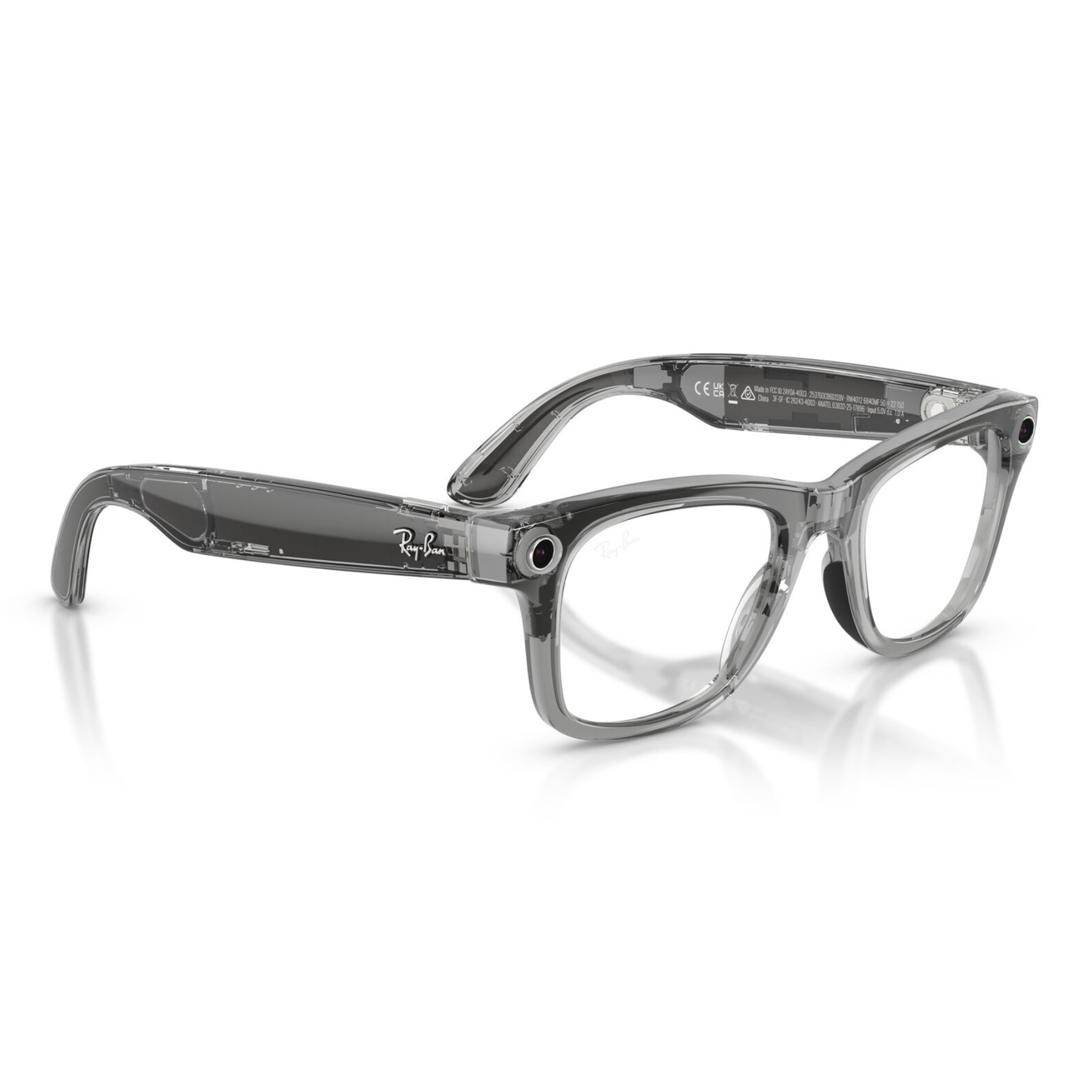 Lentes De Sol Ray-Ban Meta 0RW4012 Wayfarer Transitions Azul/Gris