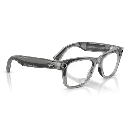 Lentes De Sol Ray-Ban Meta 0RW4012 Wayfarer Transitions Large Azul/Gris