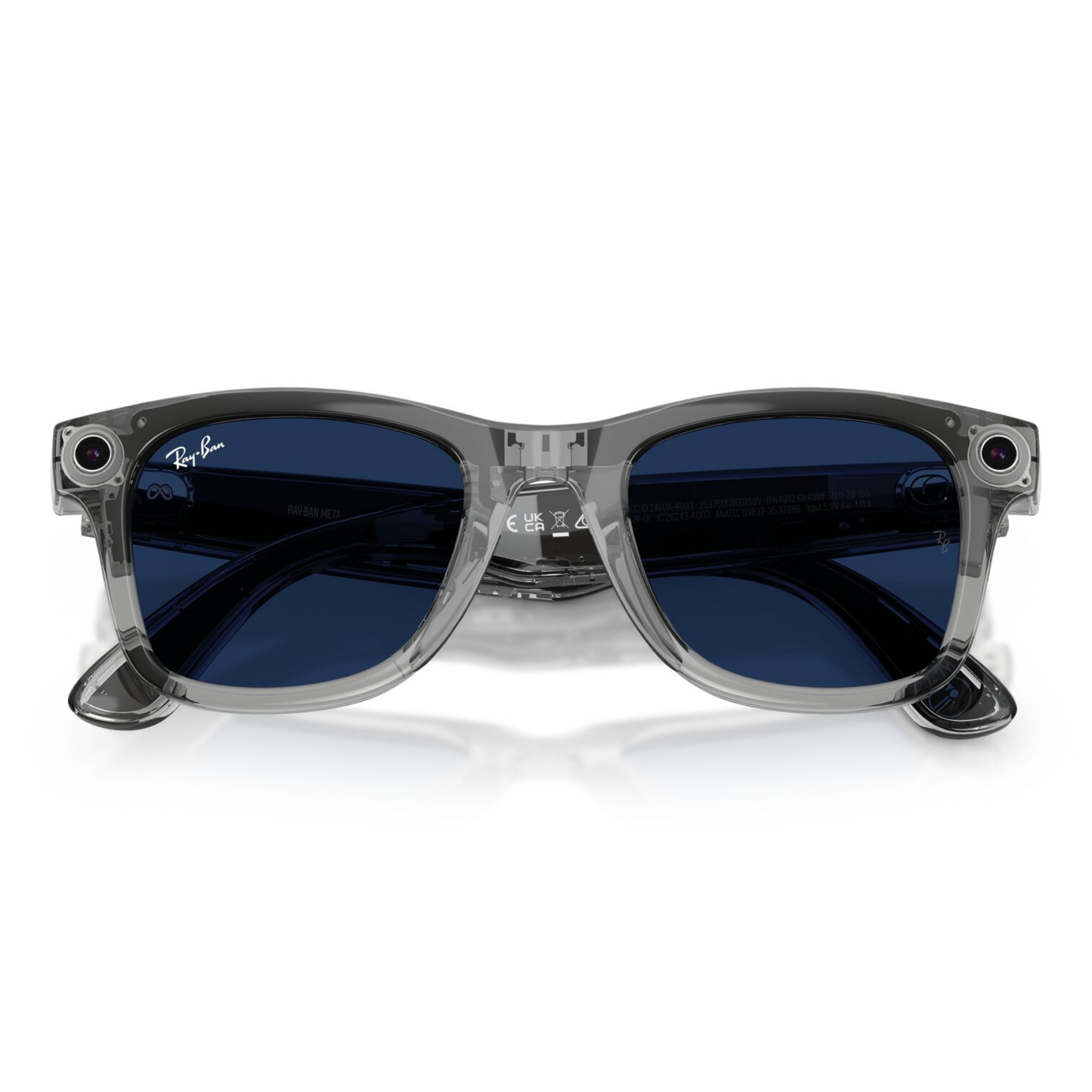 Lentes De Sol Ray-Ban Meta 0RW4012 Wayfarer Transitions Azul/Gris