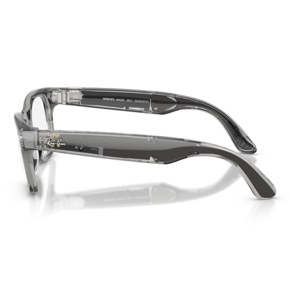 Lentes De Sol Ray-Ban Meta 0RW4012 Wayfarer Transitions Large Azul/Gris