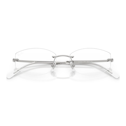 Lentes Oftálmicos Ray-Ban RX3792V Silver Plateado Unisex Plateado