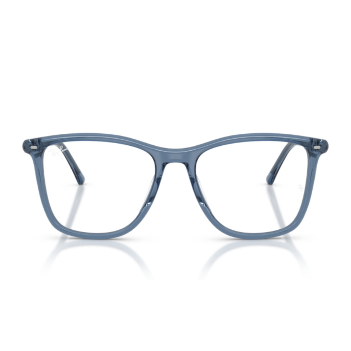 Lentes Oftálmicos Ray-Ban RX5455 Transparent Blue Azul Unisex Azul