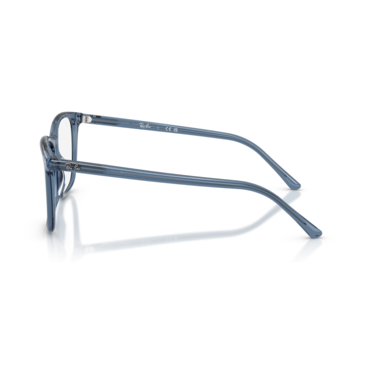 Lentes Oftálmicos Ray-Ban RX5455 Transparent Blue Azul Unisex Azul