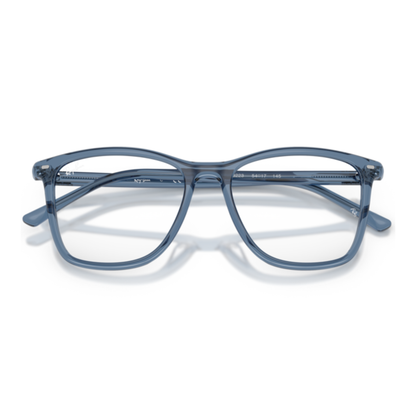Lentes Oftálmicos Ray-Ban RX5455 Transparent Blue Azul Unisex Azul