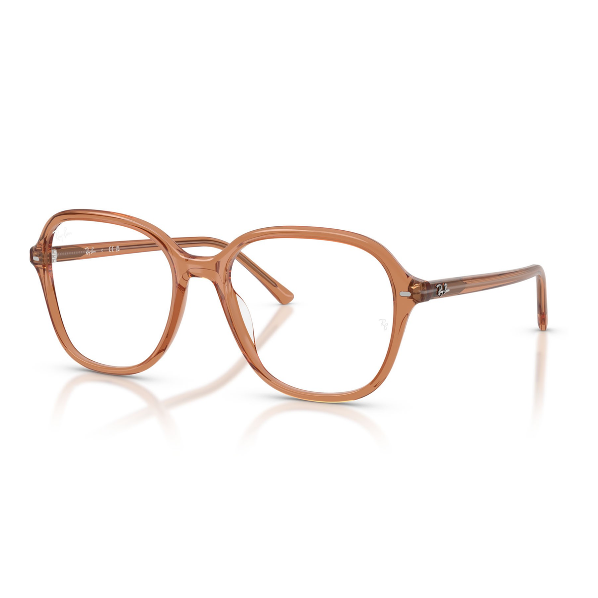Lentes Oftálmicos Ray-Ban RX5456 Transparent Brown Café Unisex Café
