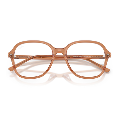 Lentes Oftálmicos Ray-Ban RX5456 Transparent Brown Café Unisex Café