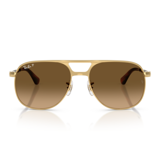 Lentes De Sol Ray-Ban RB3793 Bill Max Arista Polar Brown Gradient Brown Café/Dorado