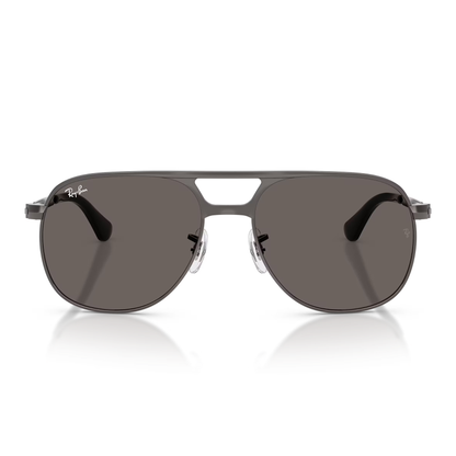 Lentes De Sol Ray-Ban RB3793 Bill Max Gunmetal Dark Grey Gris/Gris