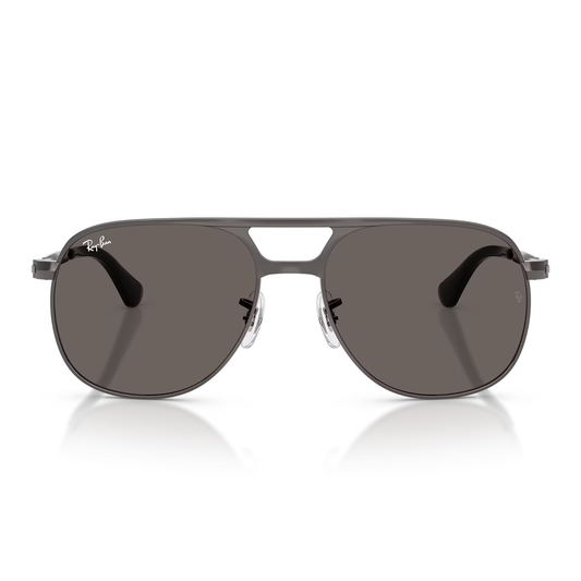 Lentes De Sol Ray-Ban RB3793 Bill Max Gunmetal Dark Grey Gris/Gris