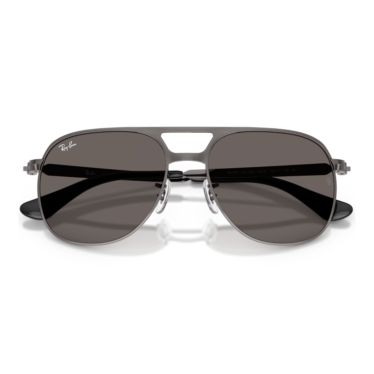 Lentes De Sol Ray-Ban RB3793 Bill Max Gunmetal Dark Grey Gris/Gris