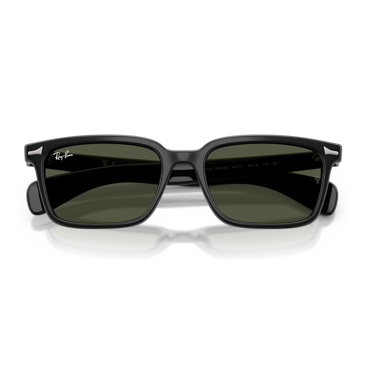 Lentes De Sol Ray-Ban RB2234 Brunel Black Green Verde/Negro