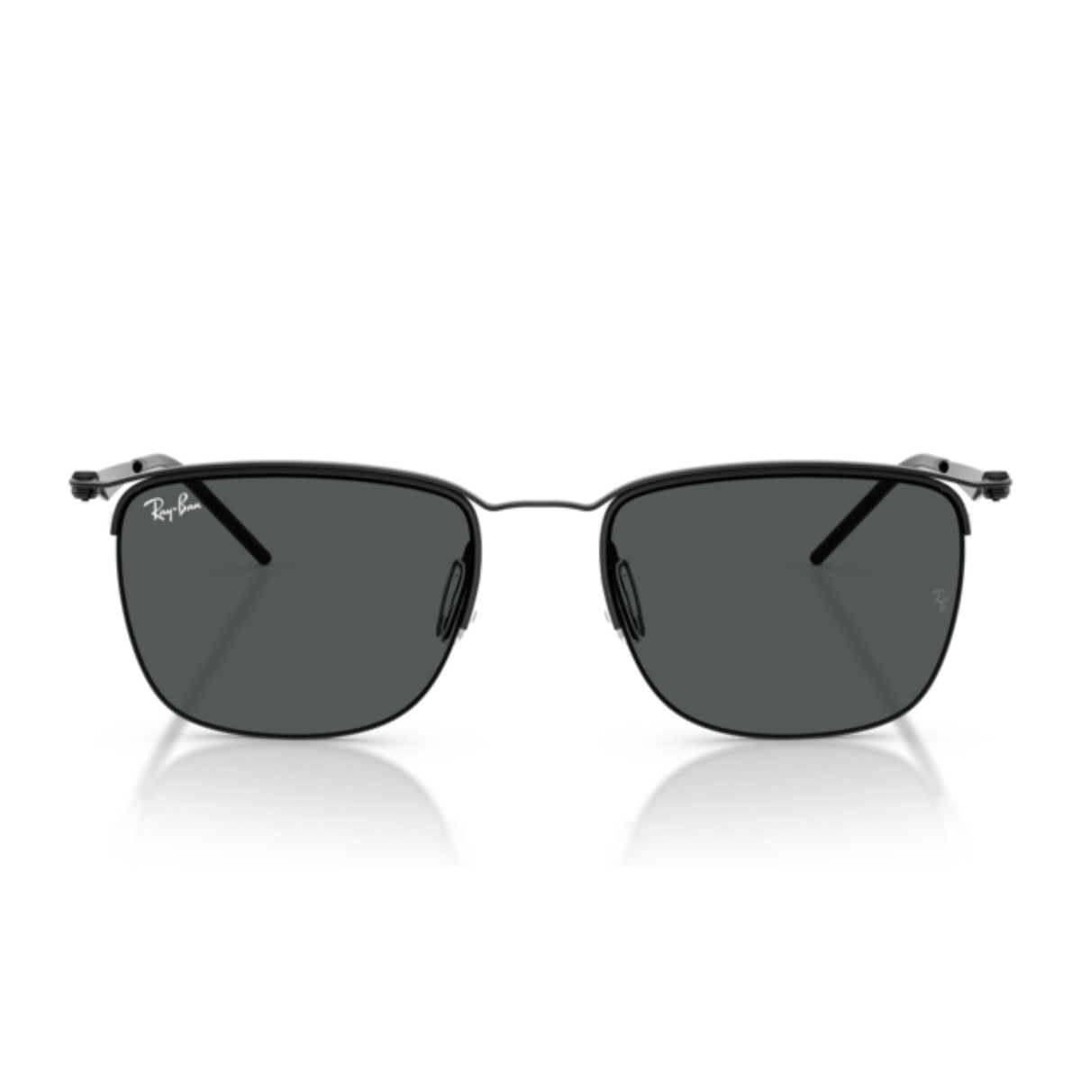 Lentes De Sol Ray-Ban RB8550 Black Dark Grey Gris/Negro