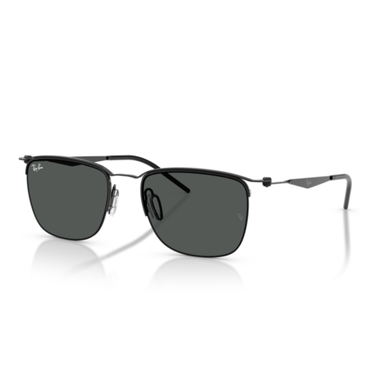 Lentes De Sol Ray-Ban RB8550 Black Dark Grey Gris/Negro
