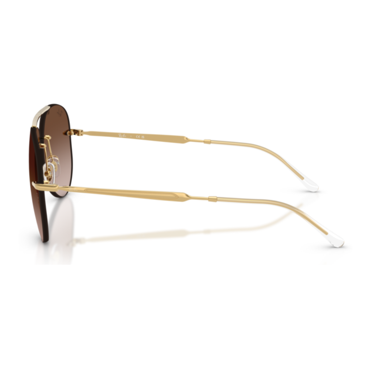 Lentes De Sol Ray-Ban RB3791 Arista Light Brown Gradient Dark Brown Café/Dorado