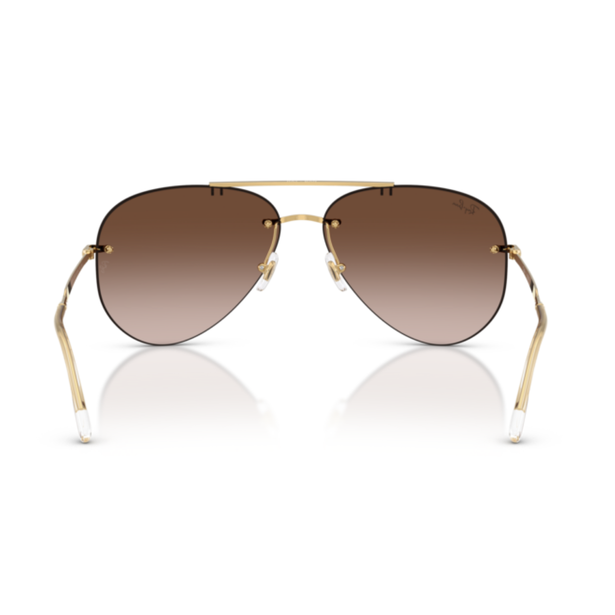 Lentes De Sol Ray-Ban RB3791 Arista Light Brown Gradient Dark Brown Café/Dorado