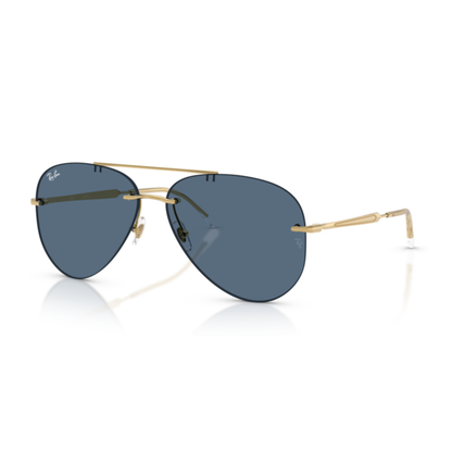Lentes De Sol Ray-Ban RB3791 Arista Dark Blue Azul/Dorado