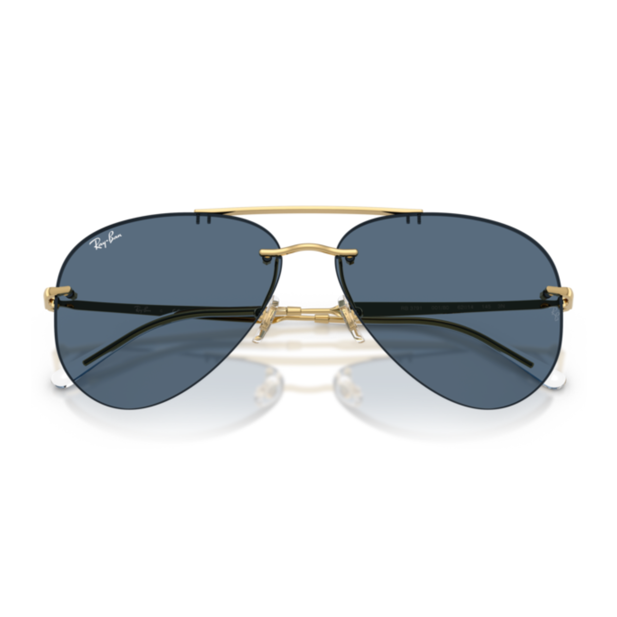 Lentes De Sol Ray-Ban RB3791 Arista Dark Blue Azul/Dorado