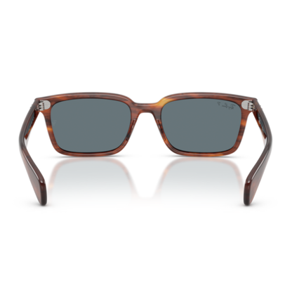 Lentes De Sol Ray-Ban RB2234 Brunel Striped Havana Dark Blue Polar Azul/Havana