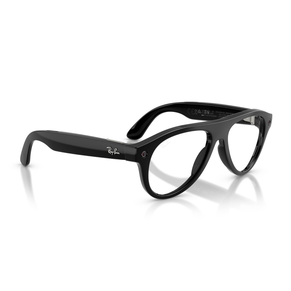 Lentes de sol Ray-Ban meta (Gen 3) Aviator Transitions Shiny Black