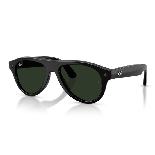 Lentes de sol Ray-Ban meta (Gen 3) Aviator Transitions Shiny Black
