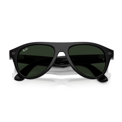 Lentes de sol Ray-Ban meta (Gen 3) Aviator Transitions Shiny Black