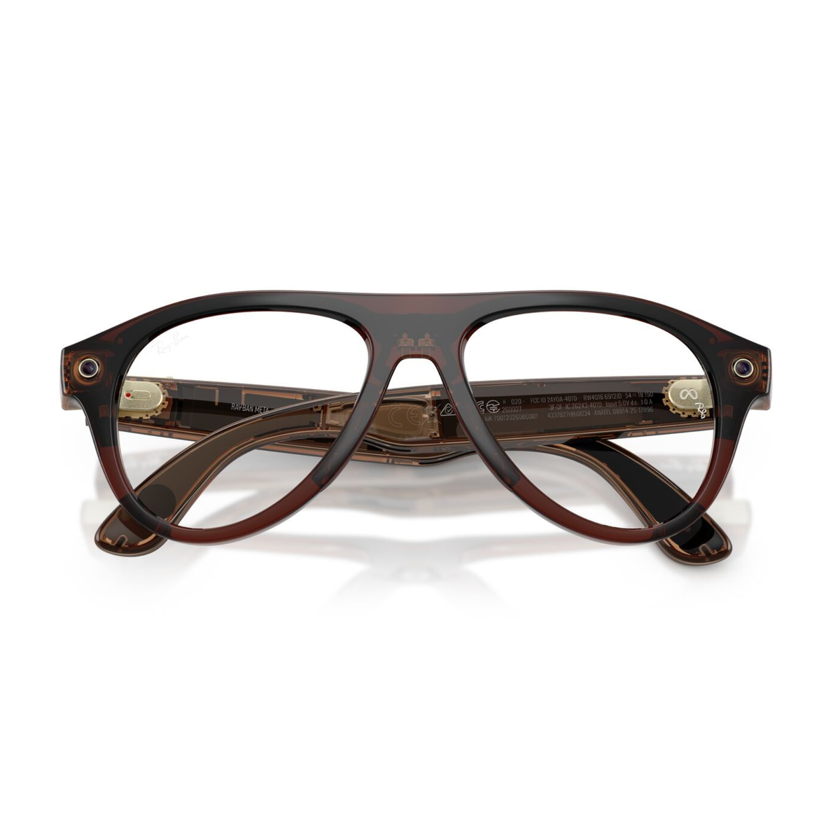 Lentes de sol Ray-Ban meta (Gen 3) Aviator Transitions Transp. Umber