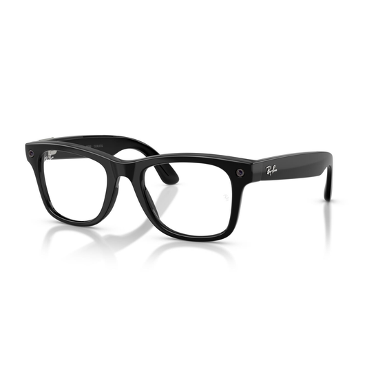Lentes oftálmicos Ray-Ban meta (Gen 3) Wayfarer Negro
