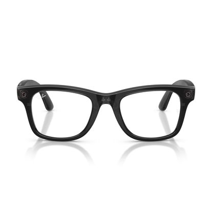 Lentes oftálmicos Ray-Ban meta (Gen 3) Wayfarer Transparente negro