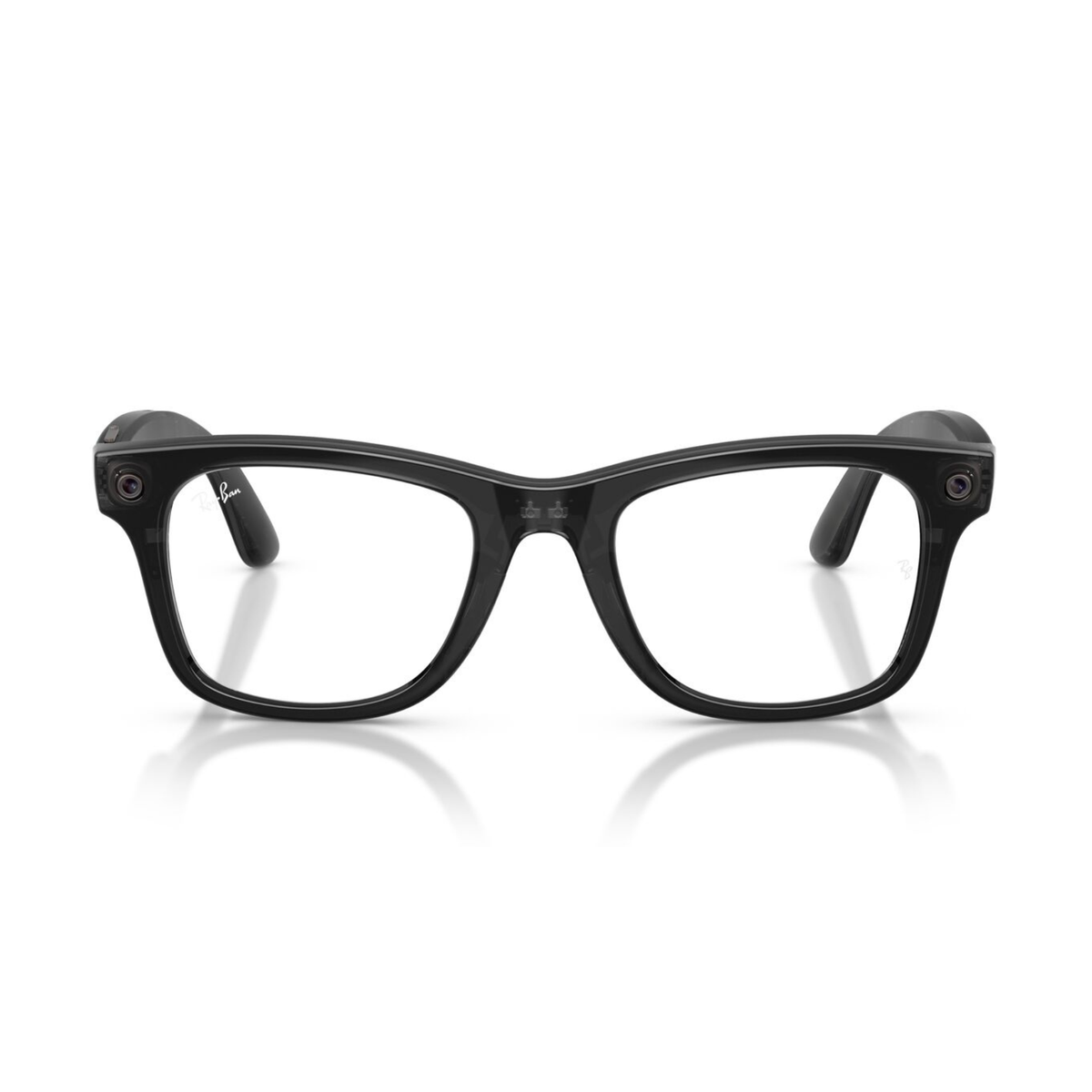 Lentes oftálmicos Ray-Ban meta (Gen 3) Wayfarer Transparente negro