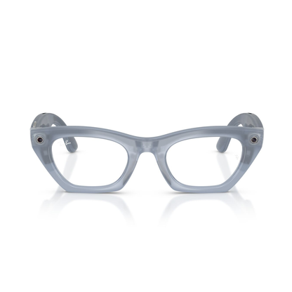 Lentes oftálmicos Ray-Ban meta (Gen 3) Zena Milky Grey Lilac