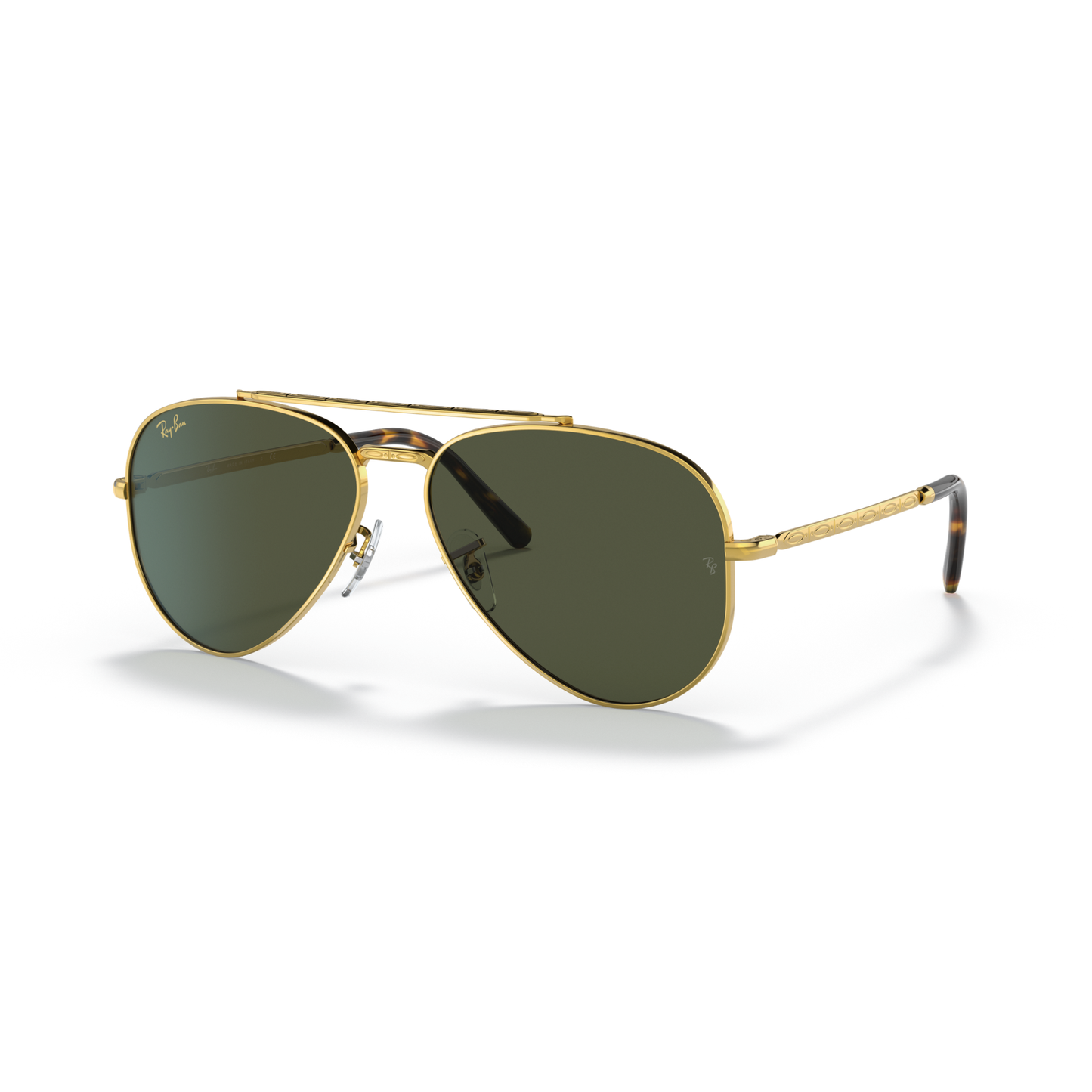 Lentes De Sol Ray-Ban RB3625 New Aviator Legend Verde/Dorado