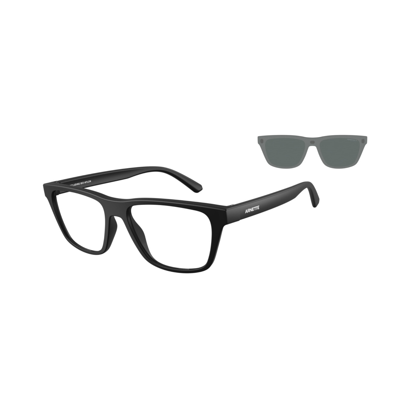 Lentes De Sol Arnette AN4376 M Atte Black Clear Neg Sin Color/Negro