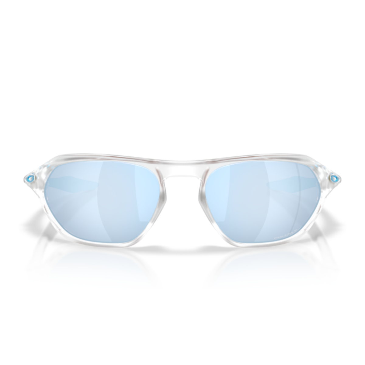 Lentes De Sol Oakley OO9537 Cage Jacket Matte Clear Prizm Deep Water Polarized Azul/Trasparente