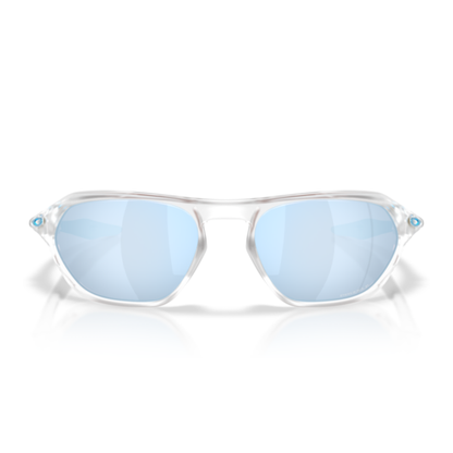 Lentes De Sol Oakley OO9537 Cage Jacket Matte Clear Prizm Deep Water Polarized Azul/Trasparente