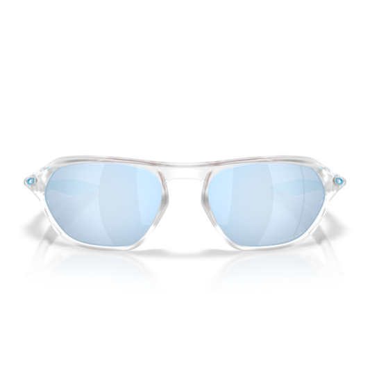 Lentes De Sol Oakley OO9537 Cage Jacket Matte Clear Prizm Deep Water Polarized Azul/Trasparente