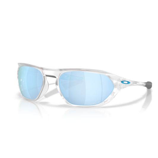 Lentes De Sol Oakley OO9537 Cage Jacket Matte Clear Prizm Deep Water Polarized Azul/Trasparente