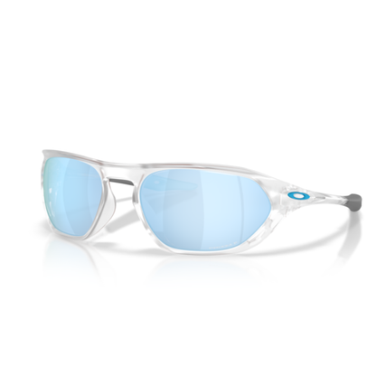 Lentes De Sol Oakley OO9537 Cage Jacket Matte Clear Prizm Deep Water Polarized Azul/Trasparente