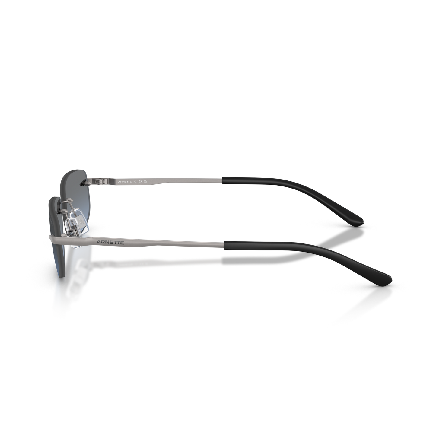 Lentes De Sol Arnette AN3096 Matte Gunmetal Blue Gradient Grey Gris Hombre Azul/Gris