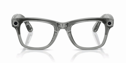 Lentes De Sol Ray-Ban Meta 0RW4012 Wayfarer Transitions Azul/Gris